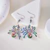 Halloween Earrings, Stylish and Creative Colored Spider Earrings for Halloween view 2