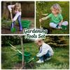 Aka Supaku Kids Gardening Tools Set,8pcs Wheelbarrow Set for Kids with Shovel, Rake, Watering Can Outdoor Backyard Farm Digging Toys, Halloween Christmas Birthday Gifts for Boys Girls view 3