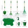 Aka Supaku Kids Gardening Tools Set,8pcs Wheelbarrow Set for Kids with Shovel, Rake, Watering Can Outdoor Backyard Farm Digging Toys, Halloween Christmas Birthday Gifts for Boys Girls view 4
