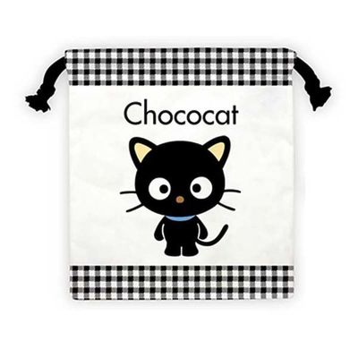 K Company Sanrio Characters (Cat Series) Drawstring Bag, Chocolate Cat, SAK-KC-CO H8.1 x W 7.1 inches (205 x 180 mm)