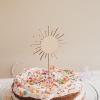 Sun Cake Topper,wooden Sun Toppers, Sun Centerpiece Sticks for Photo Booth Props You Are My Sunshine Birthday Party Supplies Baby Shower Birthday Party Dcor view 2
