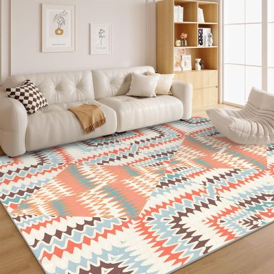Vintage 5x7 Rug - Bohemian Rug 5x6 Abstract Area Rug for Bedroom Living, Print Carpet, Washable & Non Slip & Soft Low Pile Indoor Large Rugs for Women Teens A1