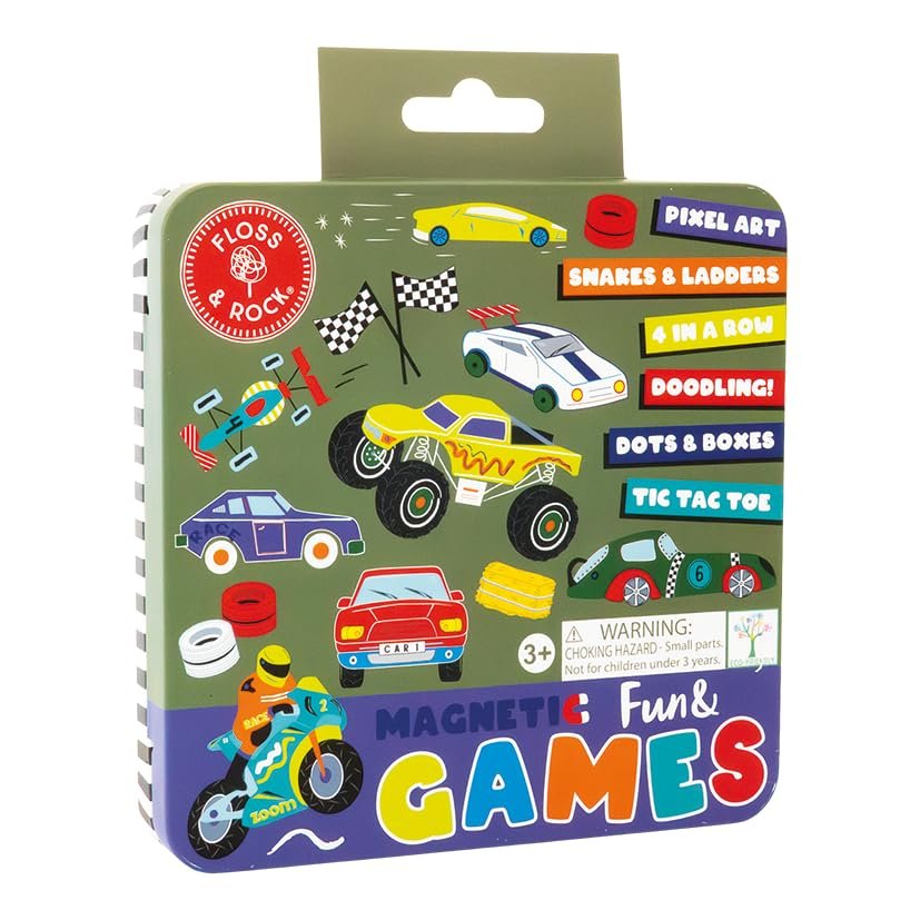 Floss and Rock Cars Magnetic Games Tin