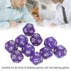 40pcs Polyhedral Dice Set, 12 Sided Clear Number Teaching Dice Water Proof Board Games Rolling Tool for Role Playing Games (Purple) view 2