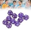 40pcs Polyhedral Dice Set, 12 Sided Clear Number Teaching Dice Water Proof Board Games Rolling Tool for Role Playing Games (Purple) view 4