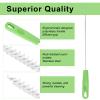 4pcs Straw Cleaner Brushes, Ergonomic Handle Straw Cleaning Tool Set for Extra Long Reusable Straws Small Baby Bottles Tubes Water Bottle Pipe Traw Brush (Green)  view 4