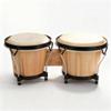 African Drum Wood Musical Instrument with Sheepskin Drum Skin, Wrench Included - Crisp Full Tone, Original Wood Texture, Ideal for Adults and Kids Rhythm Play view 1