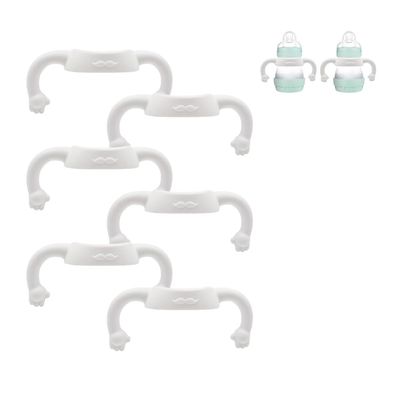 6 Pack Baby Bottle Handles Compatible with Mam Bottle, Bottle Holder for Baby
