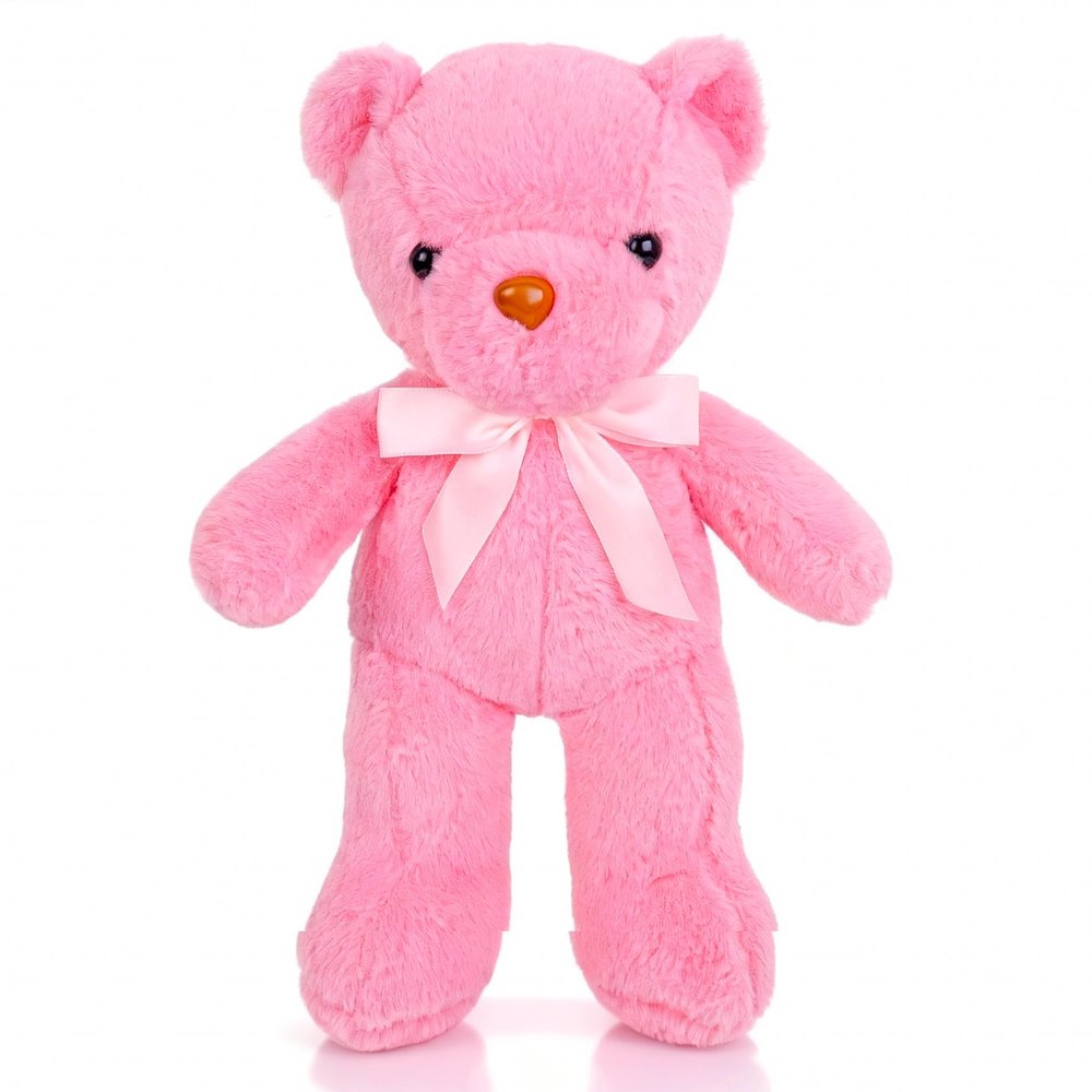 13.7 Inches Teddy Bear Stuffed Animal, Teddy Bear Valentines for Kids, Pink Cute Small Plush Toy for Baby, Valentine's Day Gift for Girls Toddlers, Very Cozy, Plush & Perfect for Companionship.