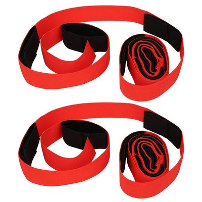 2Pcs Outdoor Foot Race Bands, Fun Teamwork Cooperative Game, Footstep Tram Padfoot for Family Party, School Activities, Parent Games, with Leggings,