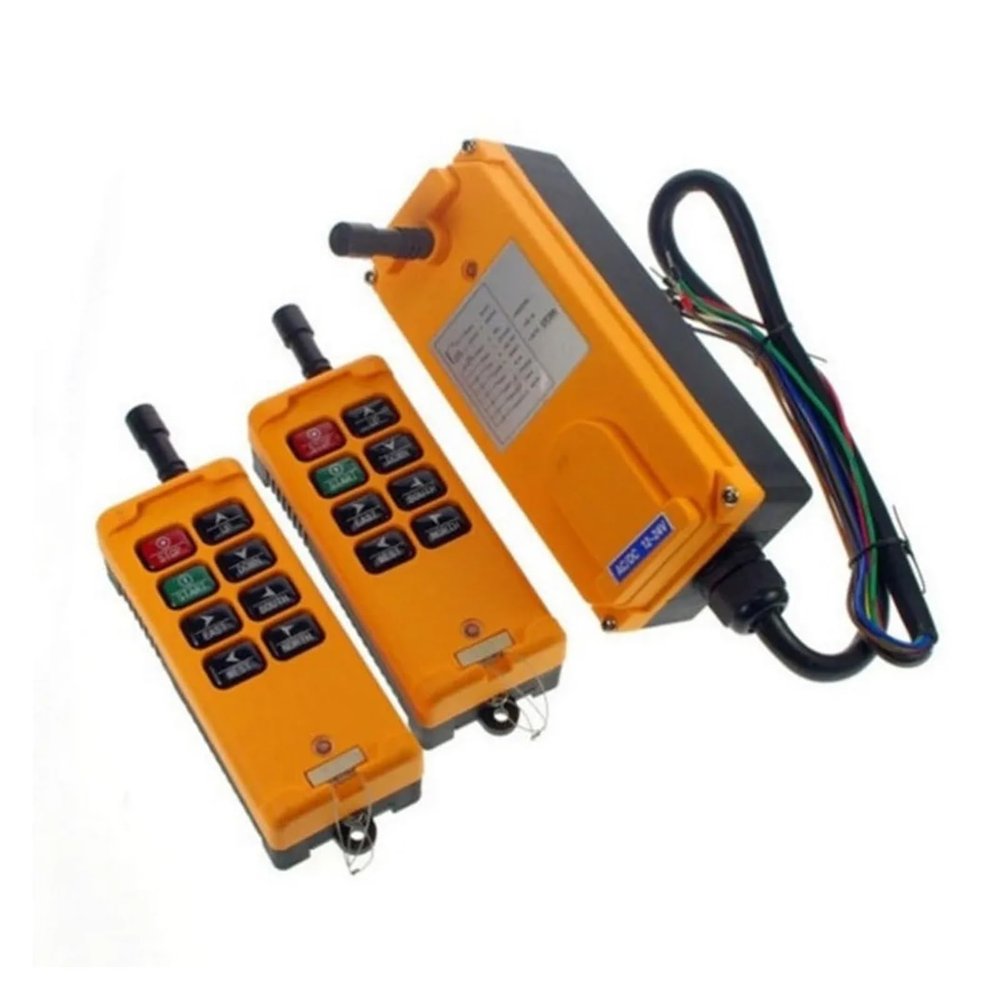 MOICEYHF 1SET HS-8 8 Keys Industrial Remote Controller Switch 2 Transmitter + 1 Receiver Crane Transmitter DC12-24V