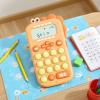 DYNWAVE Dinosaur Shaped Calculator Handheld Intelligent Learning Calculator for Students Children Kids Gifts, Orange view 3