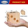 Bolaball 3.5" Giant Wooden Yard Dice Set Pack of 2 for Outdoor Fun, Barbeque, Party Events, Backyard Games, Beach Games, Lawn Game Includes 6 Dice and a Carry Bag for Easy Storage view 2