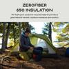 NEMO Equipment Tempo | Men's and Women's 20 & 35 Degree Synthetic Sleeping Bags - Arctic/Aquifer - Women's 20F/Regular view 3