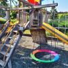 40 Inch Saucer Tree Swing for Kids, 900lbs Swings Seat for Children with Adjustable Hanging Straps Waterproof Safe Durable Swing Sets for Indoor Outdoor Backyard Playground, Multi-Coloured view 2
