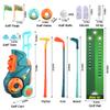 Toddler Golf Set with Putting Mat, Upgraded Kids Golf Cart with Shoulder Strap, Toddler Glove, Plastic Clubs, 10 Balls, Indoor Outdoor Sports Toys Birthday Gift for Boys Girls Aged 3 4 5+ Years Old view 2
