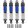4PCS RC Shock Absorber Oil Adjustable Damper Set with Springs Aluminum Alloy 70mm/80mm/90mm Shocks for 1/10 RC Crawler Axial SCX10 TRX4 D90 Upgrades Parts (90mm) view 1