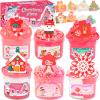 6 Pack Christmas Slimes, Red Slime Kids, for Girls Ages 8-12, Toys for Girls and Boys, for Kids Slime Set Party kit Goodie Bag Stuffers, 4 5 6 7 8 9 10 Year Old Girl Birthday Gift Cute Stuff view 1