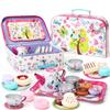 KONYXALU Updated Princess Tea Party Set for Little Girls & Boys - Toddler Tea Set with Dessert & Carrying Case- Immersive Tea Culture Discovery Set -Learn & Play Kids Tea Sets - Ultimate Gift Choice view 1