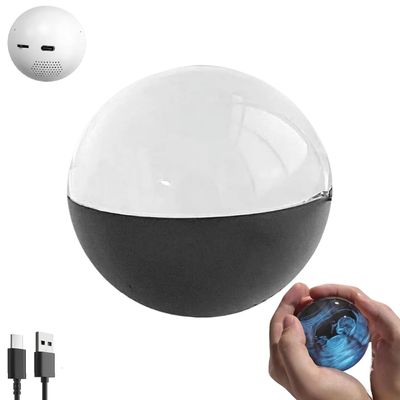 2.7" Crystal Ball Video Player,Personalized Digital Display Sphere with Custom Uploadable Videos & Photos,Customized Light-Up Sphere Gift for Anniversary, Birthday,Wedding