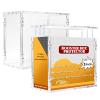 2 Pack Acrylic Booster Box Display Case with Magnetic Splicing Lid 6mm Extra Thick Clear Protector Stackable UV Protection Storage Container for Collectors Fits Standard Sealed TCG Boxes 3.1x4.8x5.4in view 1