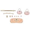 112: Retro Miniature Balance Scale, Exquisite Balance Decorative Accessories, Alloy and Composite Wood Materials, Cute and Exquisite for view 1