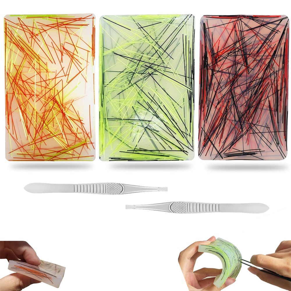 3 Pack Skin Picking Fidget Toys, Pick Pad, Hair Pulling Fidget Toys for Adult Anxiety Relief, Trichotillomania & Dermatillomania