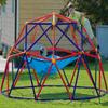 Zupapa 10FT Climbing Dome with Hammock, Outdoor Jungle Gym for Kids, Geometric Dome Climber Supporting 1200LBS Outdoor Play Equipment, Purple&Red view 1