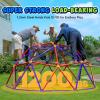 Zupapa 10FT Climbing Dome with Hammock, Outdoor Jungle Gym for Kids, Geometric Dome Climber Supporting 1200LBS Outdoor Play Equipment, Purple&Red view 2