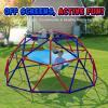 Zupapa 10FT Climbing Dome with Hammock, Outdoor Jungle Gym for Kids, Geometric Dome Climber Supporting 1200LBS Outdoor Play Equipment, Purple&Red view 3