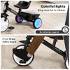 Bobike Toddler Tricycle for Ages 2-5 Years, Tricycle with 2 LED Light Wheels, Toddler Bike with 3-Position Seat and Rear Basket, Kids Bike Gift for Boys & Girl (Black) view 4
