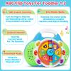 KIZZYEA Montessori Learning Toys for 1 2 3 Year Old Boys Girls, Musical Alphabet Flip Toy for Toddlers, Preschool Educational Toys with Light & Sounds, Christmas Birthday Gifts for Baby Kids view 2