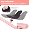 Bobike Toddler Tricycle for Ages 2-5 Years, Tricycle with 2 LED Light Wheels, Toddler Bike with 3-Position Seat and Rear Basket, Kids Bike Gift for Boys & Girl (Pink) view 3