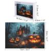 1000 Piece Wood Jigsaw Puzzles for Adults Witch Castle Skeleton Pumpkin Wood Puzzles for Adults Games Family Education Toys Gifts view 2