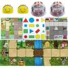 Early Programming: See & Say 2 Bee-Bots & 2 Blue-Bots with 4 Themed Floor Mats - Perfect for Home, Classroom, Office, & Study Room Use view 1