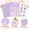 Sleepover Bingo Game Cards, Purple Slumber Bingo Game for Adults Friends Large Group, Ideal Gifts for Pajama Themed Party Holiday Activities, Spa Sleep Over Lady Night Party Decorations Favors -A14 view 3