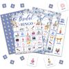 Bridal Bingo Game Cards, Blue Floral Bridal Shower Bingo Game for Adults Friends Large Group, Ideal Gifts for Wedding Party Holiday Activities, Wildflowers Birthday Party Decorations Favors -A11 view 1
