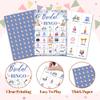 Bridal Bingo Game Cards, Blue Floral Bridal Shower Bingo Game for Adults Friends Large Group, Ideal Gifts for Wedding Party Holiday Activities, Wildflowers Birthday Party Decorations Favors -A11 view 3