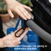 4 Pack 7" Stroller Hooks and Clips Non-Slip Strollers Hook for Hanging Diaper Bags Purse Backpack and Shopping, Adjustable Universal Heavy Duty Large Carabiner Clip Stroller Accessories for Mommy view 4