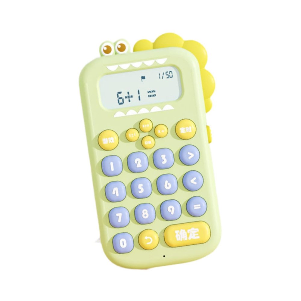 Menolana Students Calculator Math Game Portable Handheld Office Desktop Calculator for Children Gifts, Green