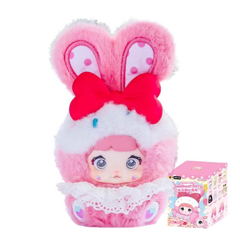 Aven Rabbit Nommi Baby Sweetheart Bunny Series Blind Box Action Figures Mystery Box Cute Random Toys Birthday Gift Christmas Collectible Toy for Desktop Ornaments, 1PC