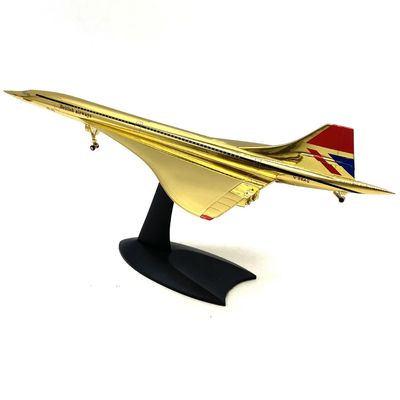12 Inch 1:200 Scale Concorde Model Airplane Kit with Stand Fantasy Alloy Diecast Plane for Collection and Gift
