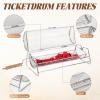 17.9" x 4.9" Large Raffle Drum Raffle Ticket Spinning Cage with Wooden Turning Handle Raffle Tickets Roll Box with Detachable Tripod Stand Durable Raffle Wheel Spinner for Games, Events, and Parties view 3