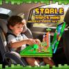 99PCS Magnetic Blocks Travel Toys, Magnet Building Blocks with Portable Metal Box, Mini Construction Travel Magnetic Tiles for Toddlers Boys Age 3-5 4-8 8-12, STEM Sensory Outdoor Travel Toys Gifts view 2