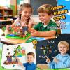 99PCS Magnetic Blocks Travel Toys, Magnet Building Blocks with Portable Metal Box, Mini Construction Travel Magnetic Tiles for Toddlers Boys Age 3-5 4-8 8-12, STEM Sensory Outdoor Travel Toys Gifts view 3
