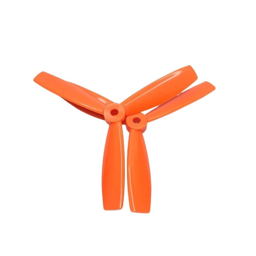 1 Pair 4045 5043 5045 6045 3 Blades CW CCW Propellers Fit For 2205 2207 2810 2306 Motor Freestyle FPV Drone Quadcopter(5045 Orange)