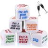 6 Pcs Drinking Dice Game Rolling Decider for Bachelorette Party Drunk Frenzy KTV Party Family Friends Gathering Game Bar view 1