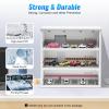 4-Tiers Vehicle Model Display Case, Garage Display Case with LED Lights, Mini Car Parking Scene, Collectible Gift Decoration, 3-Layer Model Car Parking Lot Garage. view 2