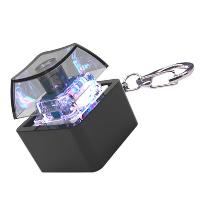 1-Key Mechanical Keycap Tester Keychain with LED Lighting for Stress Reduction and Relaxation for Home Or Office