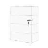4 Shelf Clear Acrylic Display Cabinet, Acrylic Display Case with Lock, Acrylic Display Box for Collectibles Office Retail Store, 11.8*5.9*15.7 in view 1